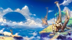 Landscapes clouds artwork digital art