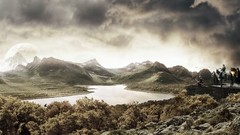 Landscapes clouds artwork digital art fantasy art