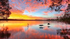Landscapes clouds Australia