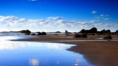 Landscapes clouds Beaches