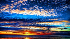 Landscapes clouds Beaches