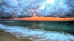Landscapes clouds Beaches