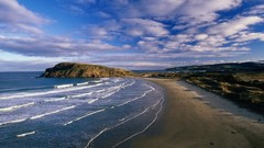Landscapes clouds Beaches