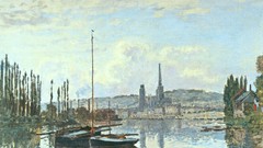 Landscapes clouds Boats French paintings impressionism Claude 