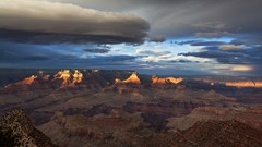 Landscapes clouds canyon Grand Canyon