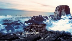 Landscapes clouds coast