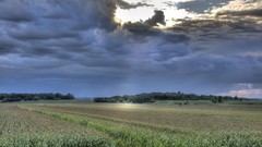 Landscapes clouds fields