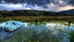 Landscapes clouds hills