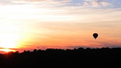 Landscapes clouds hot air balloons