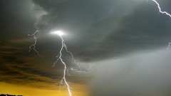 Landscapes clouds Lightning