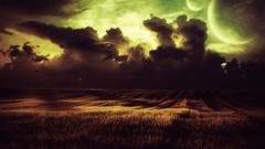 Landscapes clouds planets fields effects