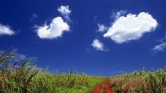 Landscapes clouds roads skylines