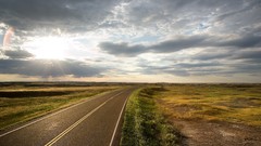 Landscapes clouds roads skylines