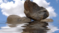 Landscapes clouds rocks