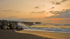 Landscapes clouds Seaside