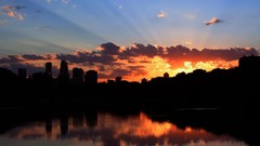 Landscapes clouds silhouettes cityscapes