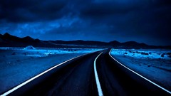 Landscapes clouds storm roads deserts