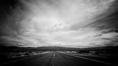 Landscapes clouds streets grayscale