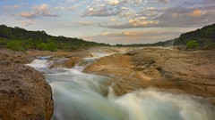 Landscapes clouds Texas falls Parks