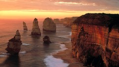 Landscapes coast Australia Beaches Victoria Australia
