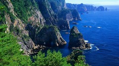 Landscapes coast cliffs