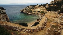Landscapes coast ruins