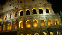 Landscapes Colosseum ruins Rome Italy architecture historic