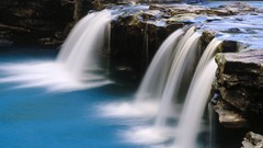 Landscapes creek nature arkansas falling water