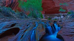 Landscapes creek nature canyon waterfalls