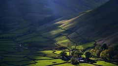 Landscapes creek nature Trees water hills Green brown farm 
