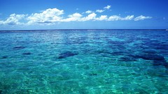 Landscapes crystal Tahiti sea water