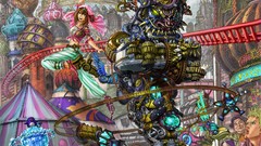 Landscapes cubes Robots Attractions Parks machinery theater 