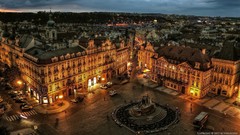Landscapes Czech Republic Prague architecture old town square 