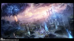 Landscapes dawn paintings drawings fantasy art