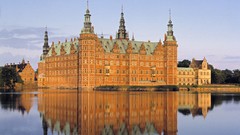 Landscapes Denmark architecture reflections castle Castles 