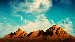 Landscapes deserts clouds