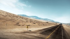 Landscapes deserts roads blue