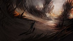 Landscapes design Characters illustrations artwork video games