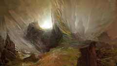 Landscapes design illustrations digital art video games