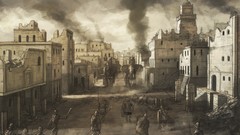 Landscapes design Interface buildings illustrations video games 