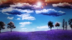 Landscapes digital art Balloons