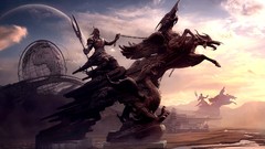 Landscapes Dragons Warriors fantasy art