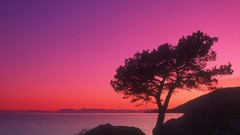 Landscapes evening British Columbia colors