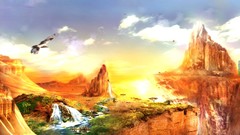 Landscapes fantasy art Desktopography