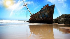 Landscapes fantasy wrecks