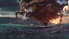 Landscapes Flowers Anime Howl castle anime girls studio ghibli 