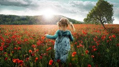 Landscapes Flowers nature children
