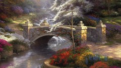 Landscapes Flowers nature Trees spring