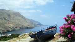 Landscapes Flowers Sea nature Mountains Boats