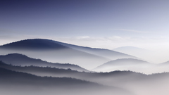 Landscapes fog Blue Angel